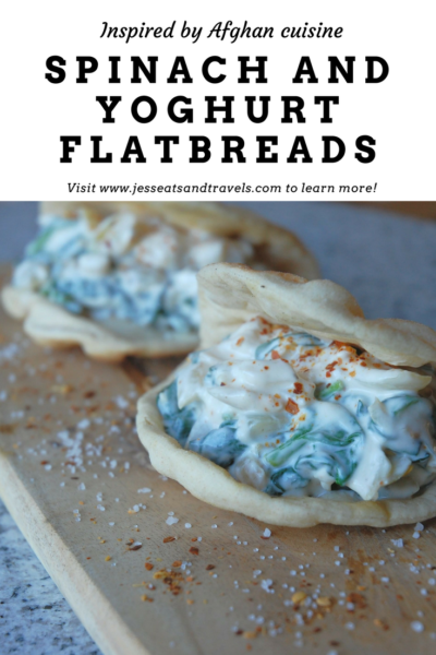Spinach and yoghurt flatbreads
