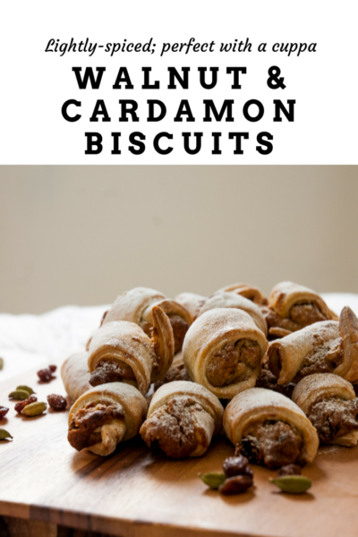 Walnut and Cardamon Biscuits