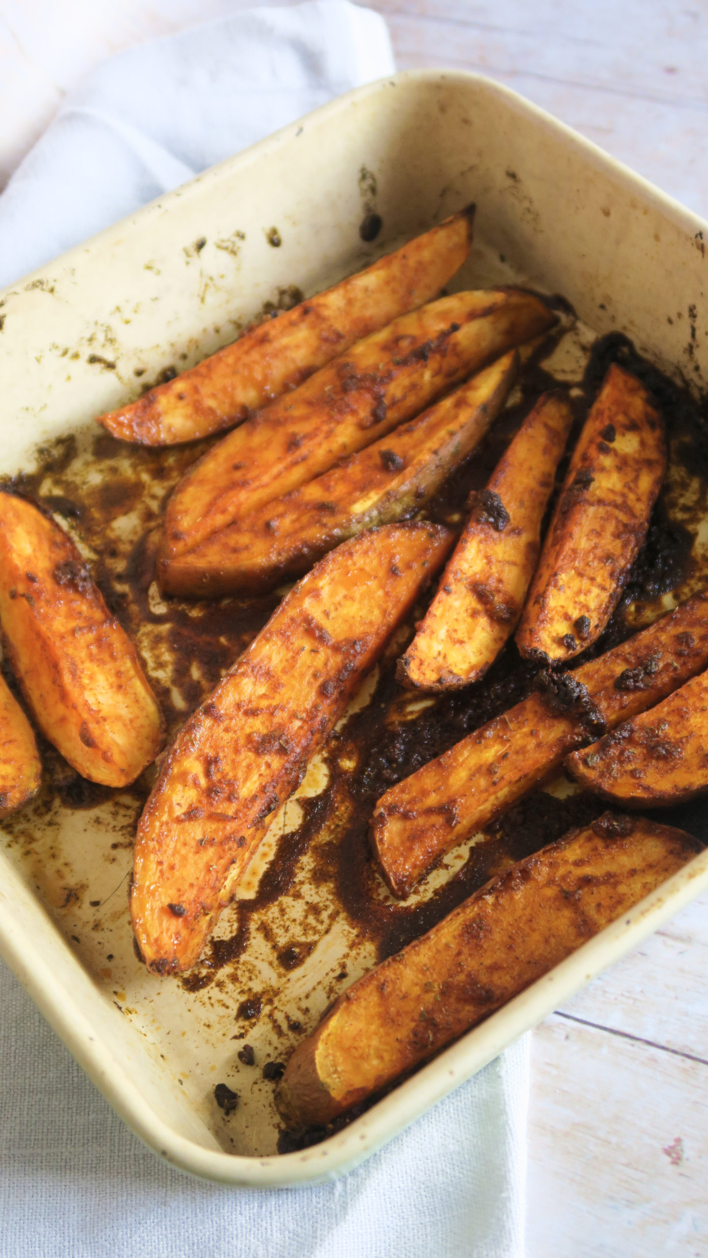 Roasted Peri-Peri Sweet Potato Wedges