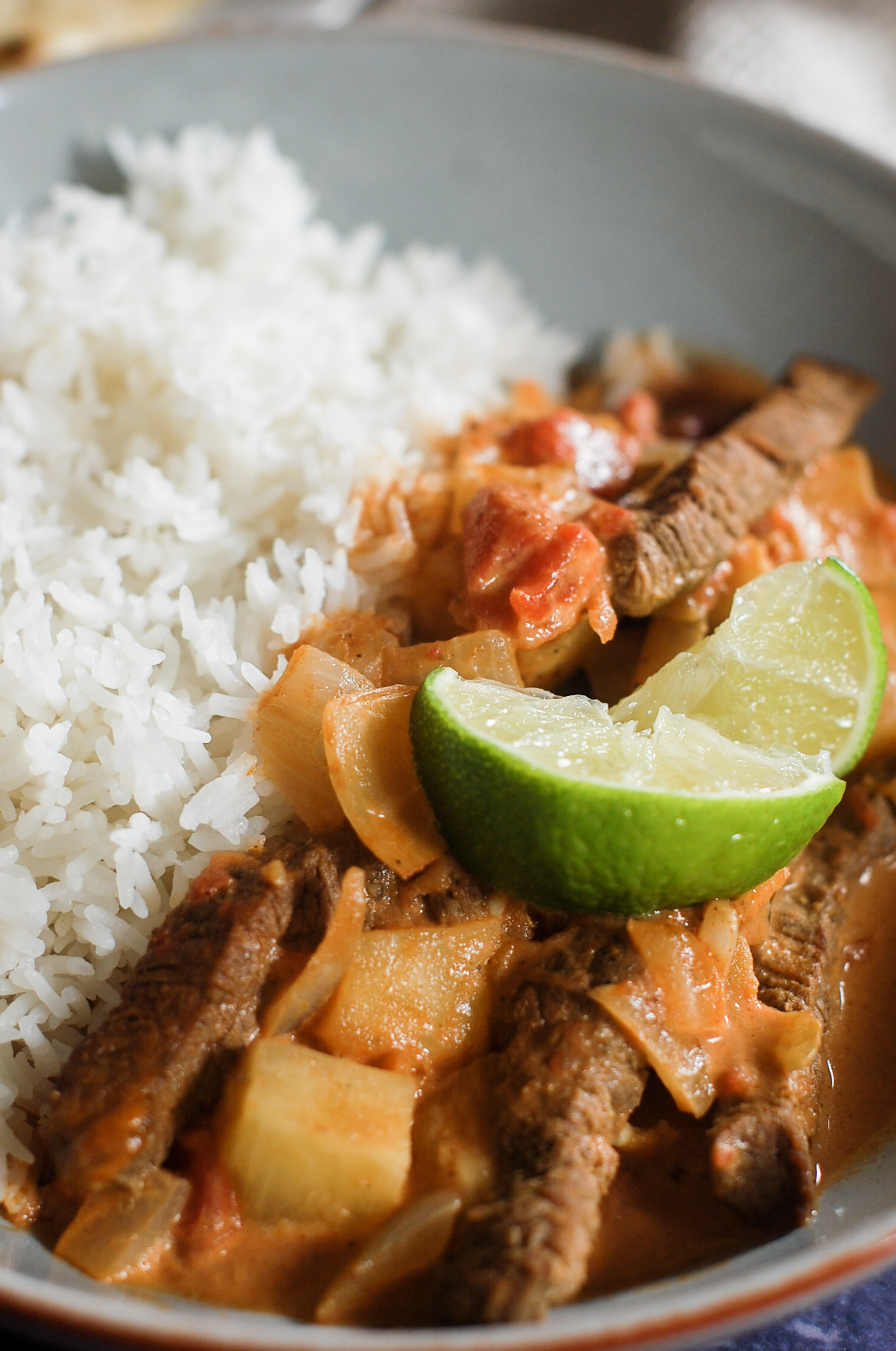 mild coconut beef curry