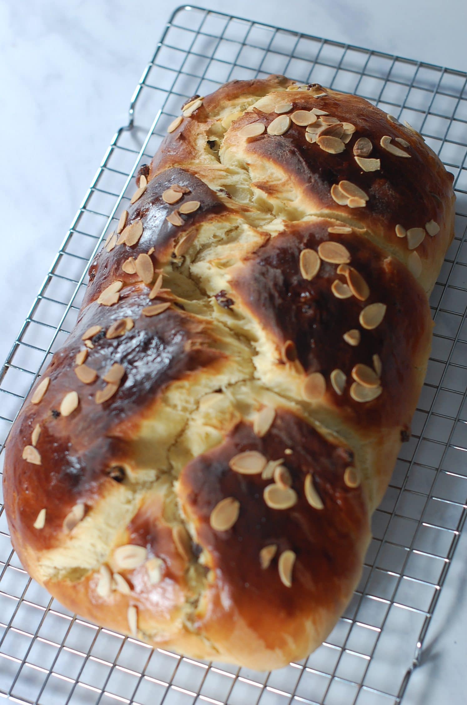 A loaf of Bulgarian easter bread